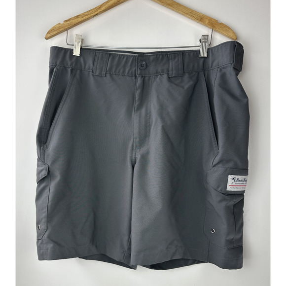 Bimini Bay Outfitters Bluefin II Short Ft. Bloodguard Sandstone Smoke Men's 38 - Picture 12 of 12